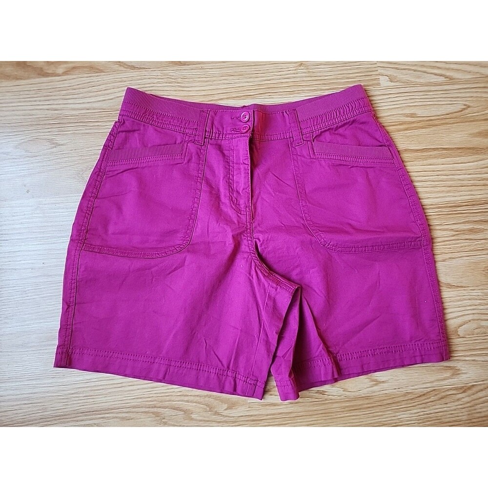 Kim Rogers Fushia Pink Shorts Women's Size 6 Comfort Waistband Mom